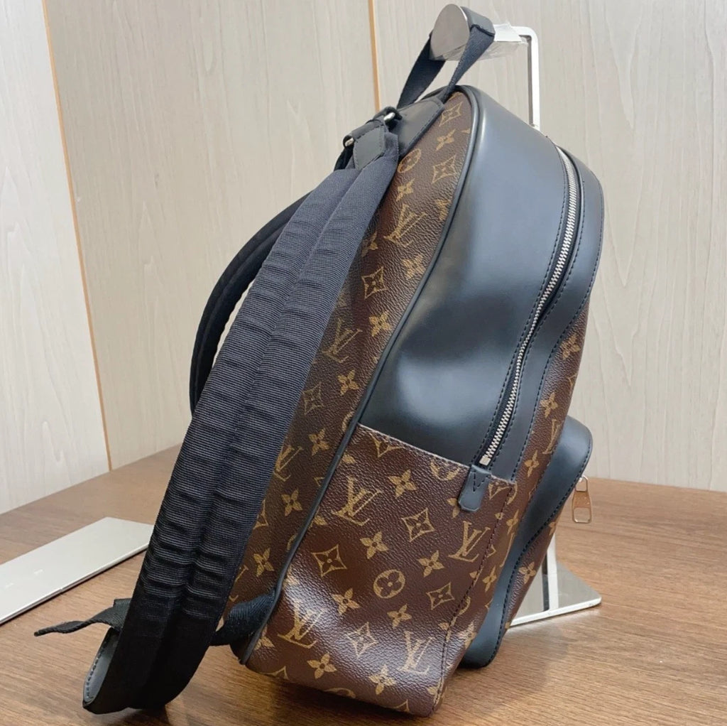 Louis Vuitton Monogram Macassar Canvas Backpack Top Handle Bag Unisex