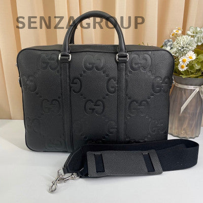Gucci GG Monogram Briefcase Messenger Bag for Men - Classic Design