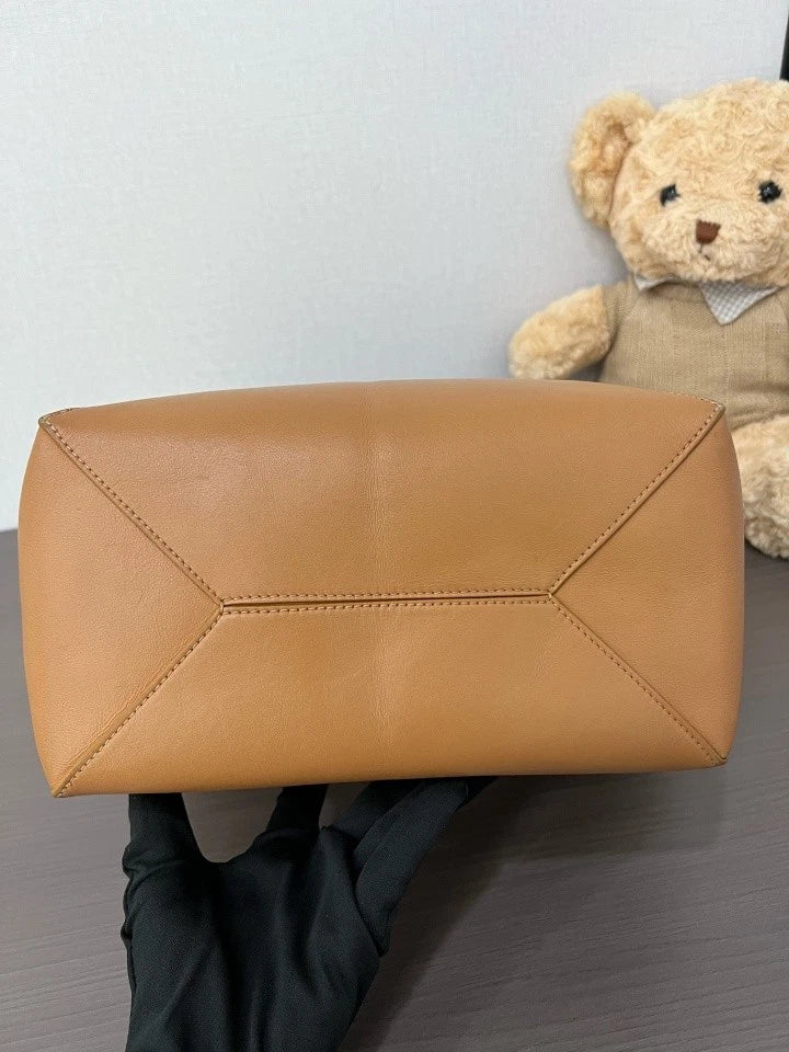 Loewe Women's Leather Puzzle Fold Foldable Tote Shoulder Bag