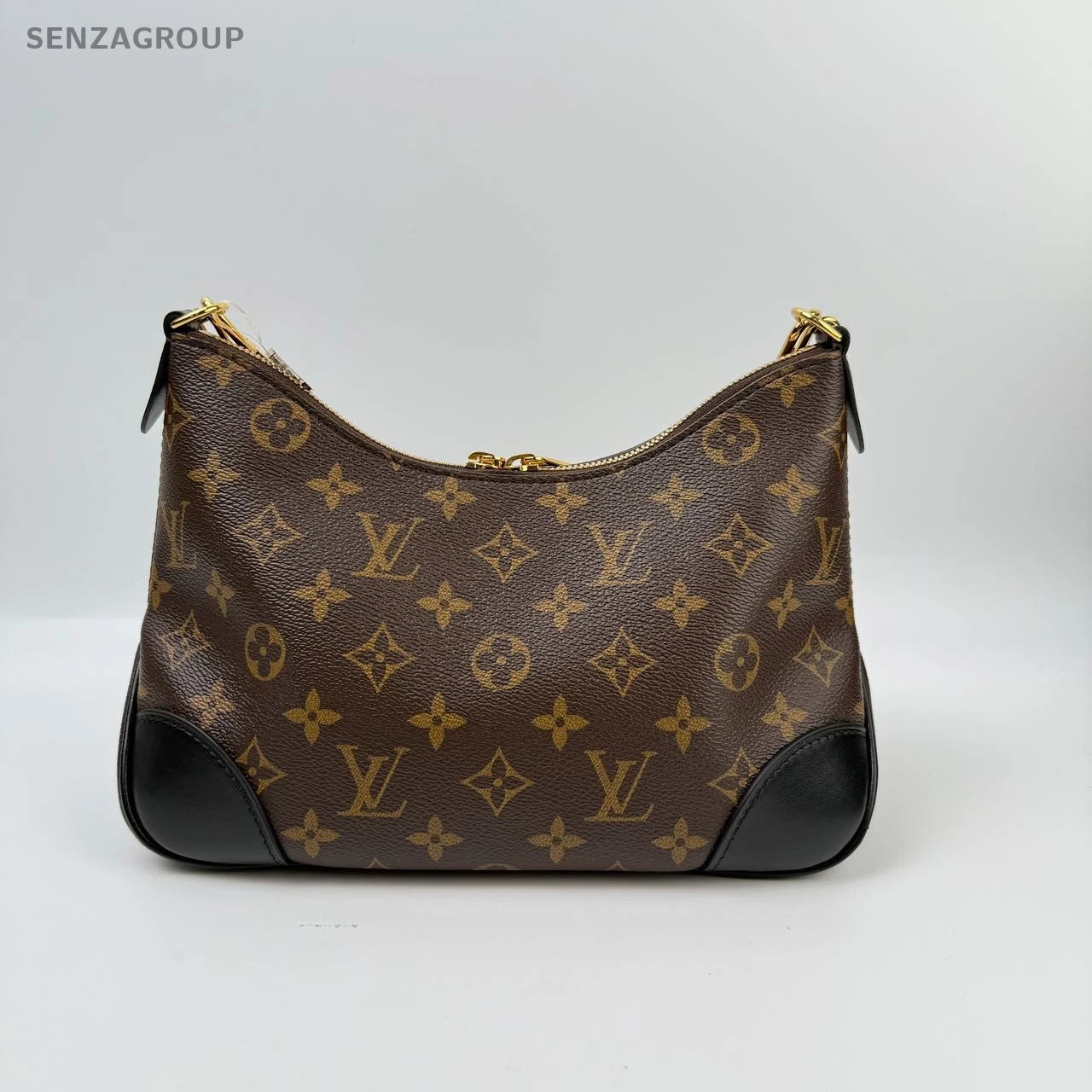 SJ0001 Louis Vuitton Boulogne Shoulder Bag NM Brown Canvas Monogram Z