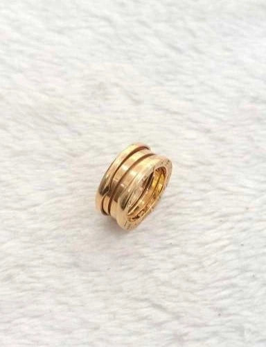 Authentic Bvlgari 18k Rose Gold B. Zero1 3 Band Ring EU51/US5.75