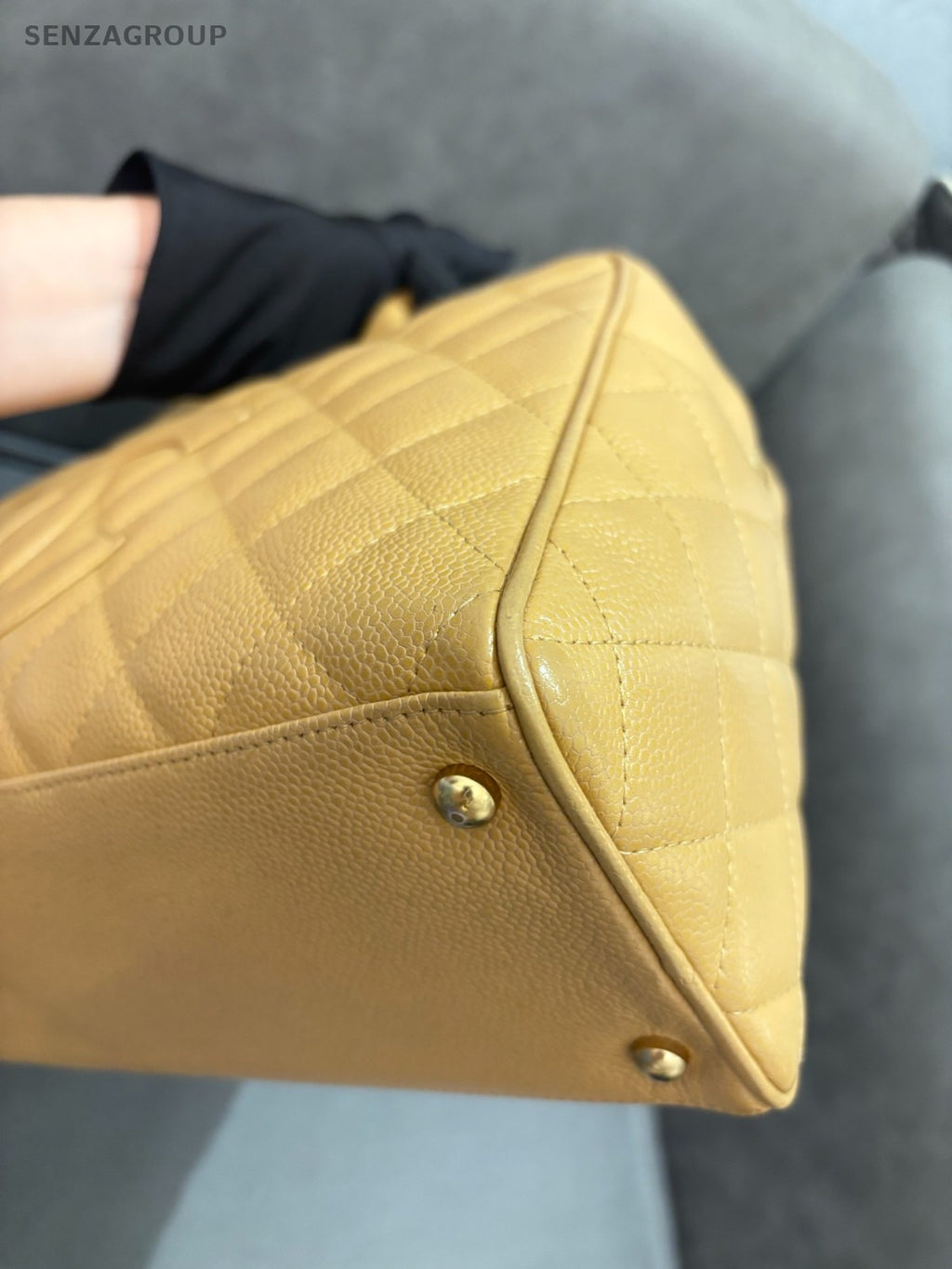 CHANEL Bowling GM caviar CC Top Handle Handbag Women