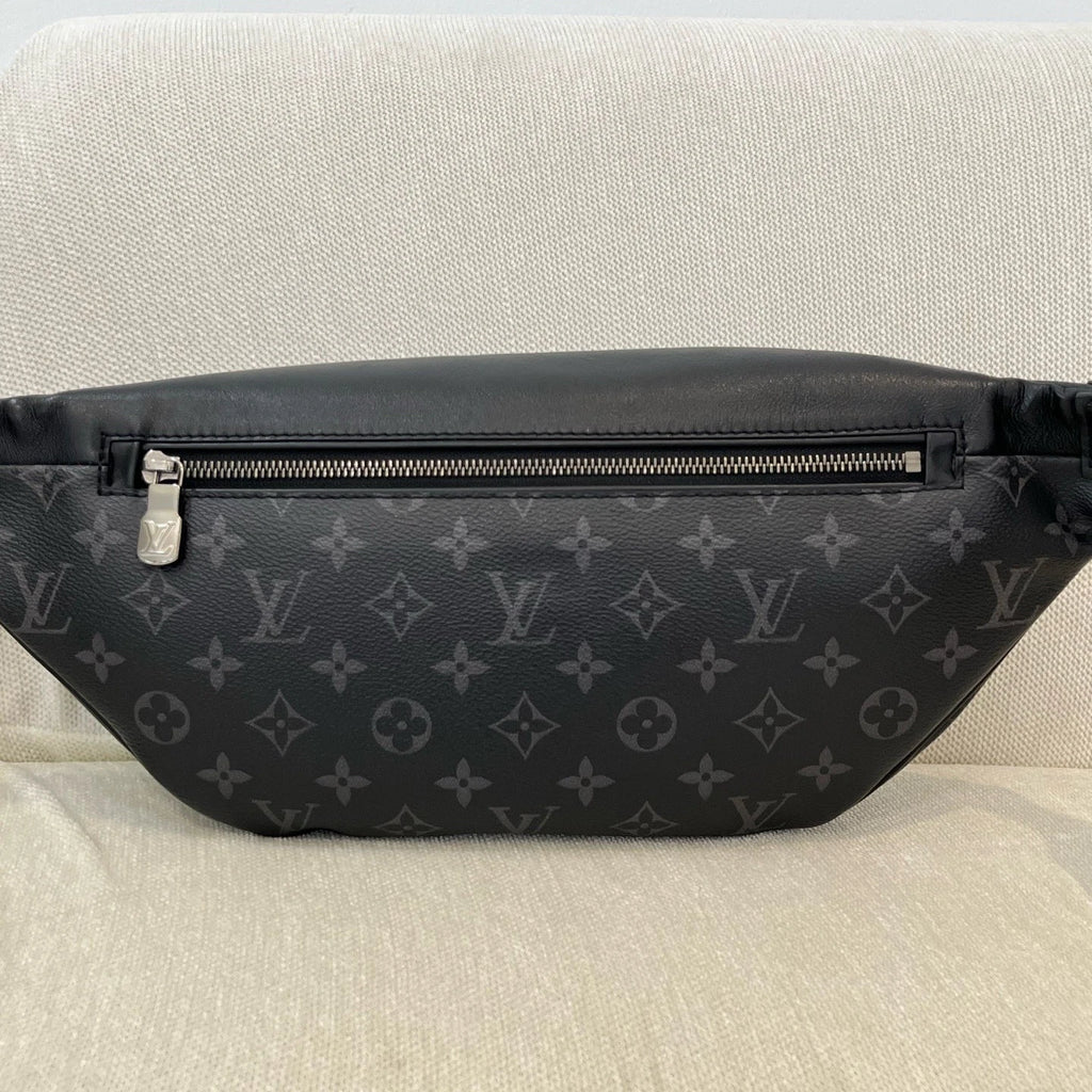 Louis Vuitton Bumbag Monogram Black Silver Crossbody Belt Bag Excellent