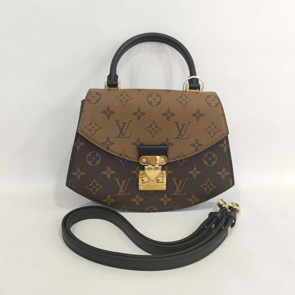 Louis Vuitton Tilsitt Monogram Canvas Top Handle Bag Shoulder Crossbody