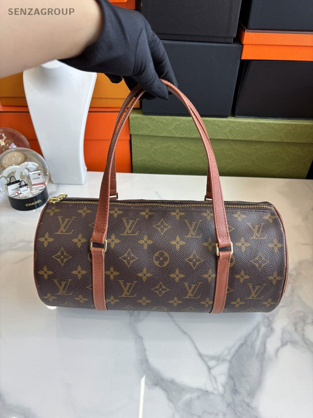 Louis Vuitton Monogram Papillon 30 Handbag Vintage