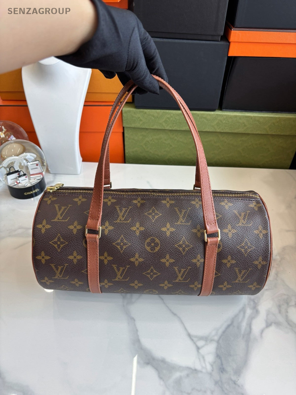 Louis Vuitton Monogram Papillon 30 Handbag Vintage
