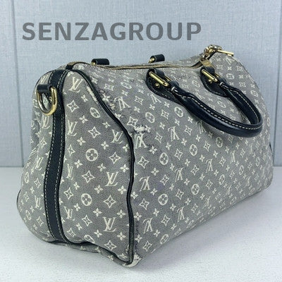 Louis Vuitton Monogram Grey Black Shoulder Crossbody Tote Bag Women