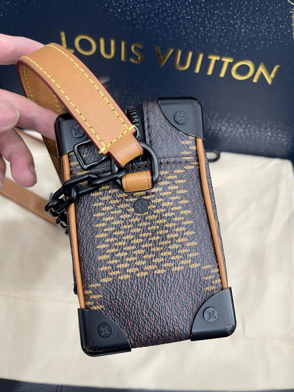 Authentic Louis Vuitton X Nigo Soft Trunk Monogram Shoulder Bag Crossbody