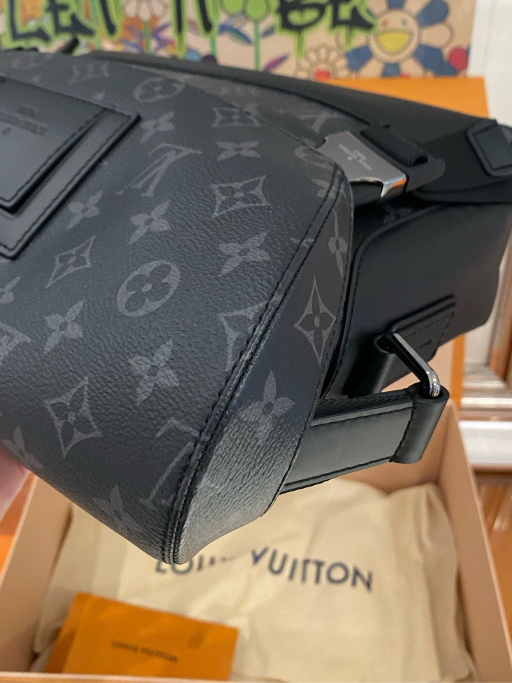 Louis Vuitton Voyager Small Black Crossbody Shoulder Bag Women
