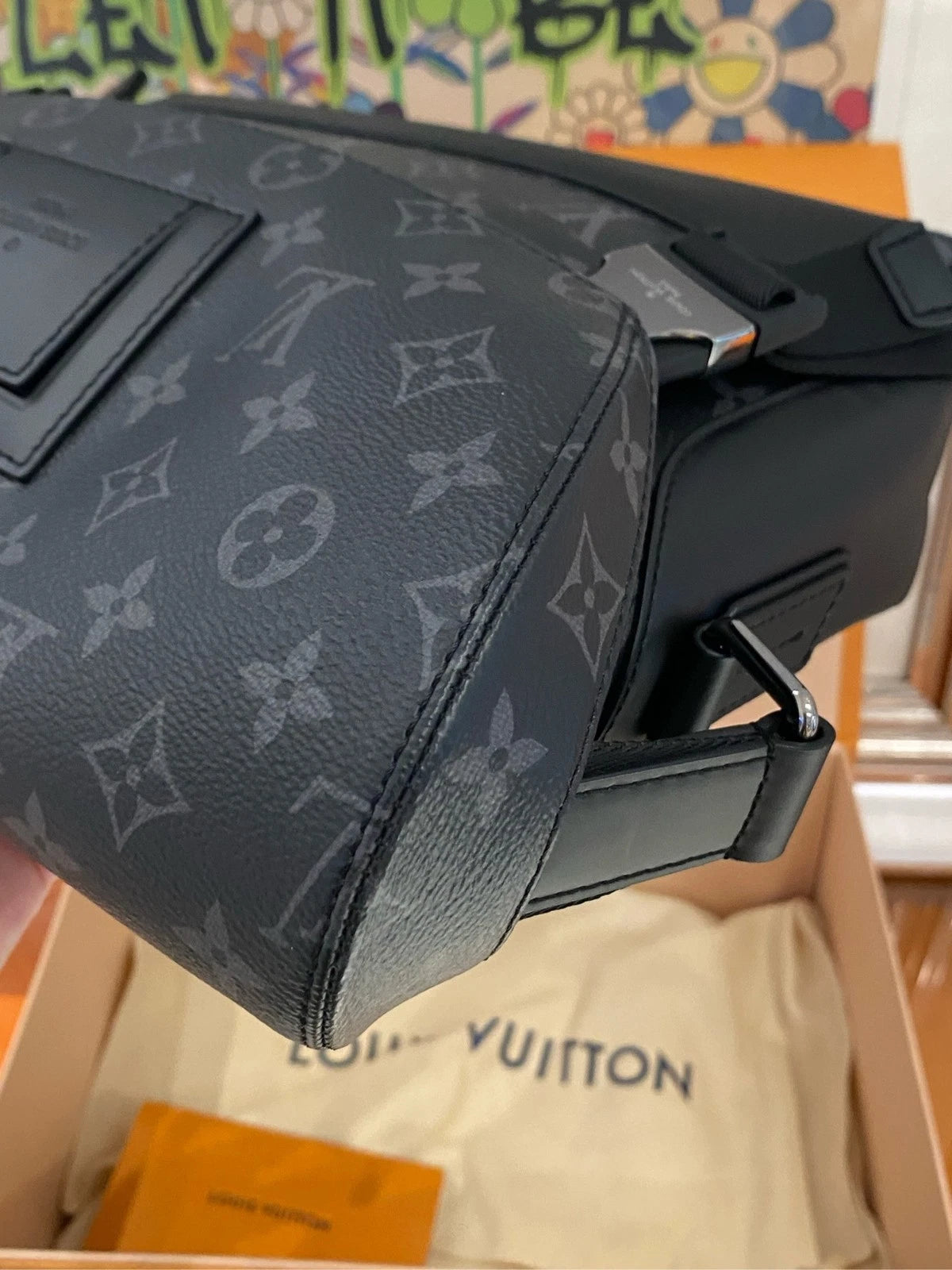Louis Vuitton Voyager Small Black Crossbody Shoulder Bag Women
