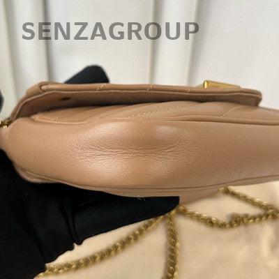 Louis Vuitton New Wave WOC Chain Shoulder Crossbody Bag Brown Gold
