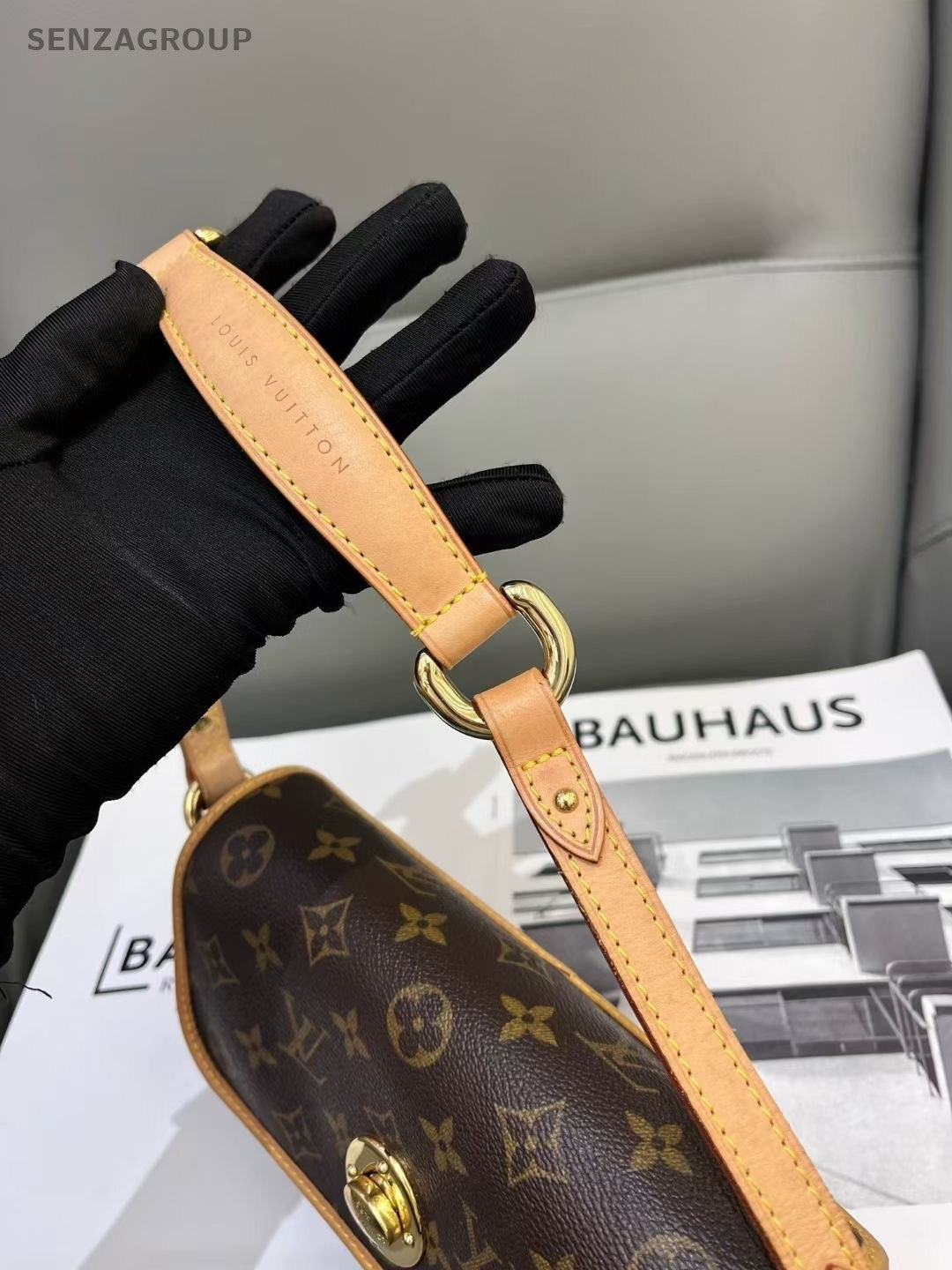 Louis Vuitton Monogram Armpit Bag Shoulder Bag Women Brown