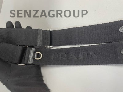 Prada Nylon Black Silver Chain Shoulder Bag - Classic Women's Fashion