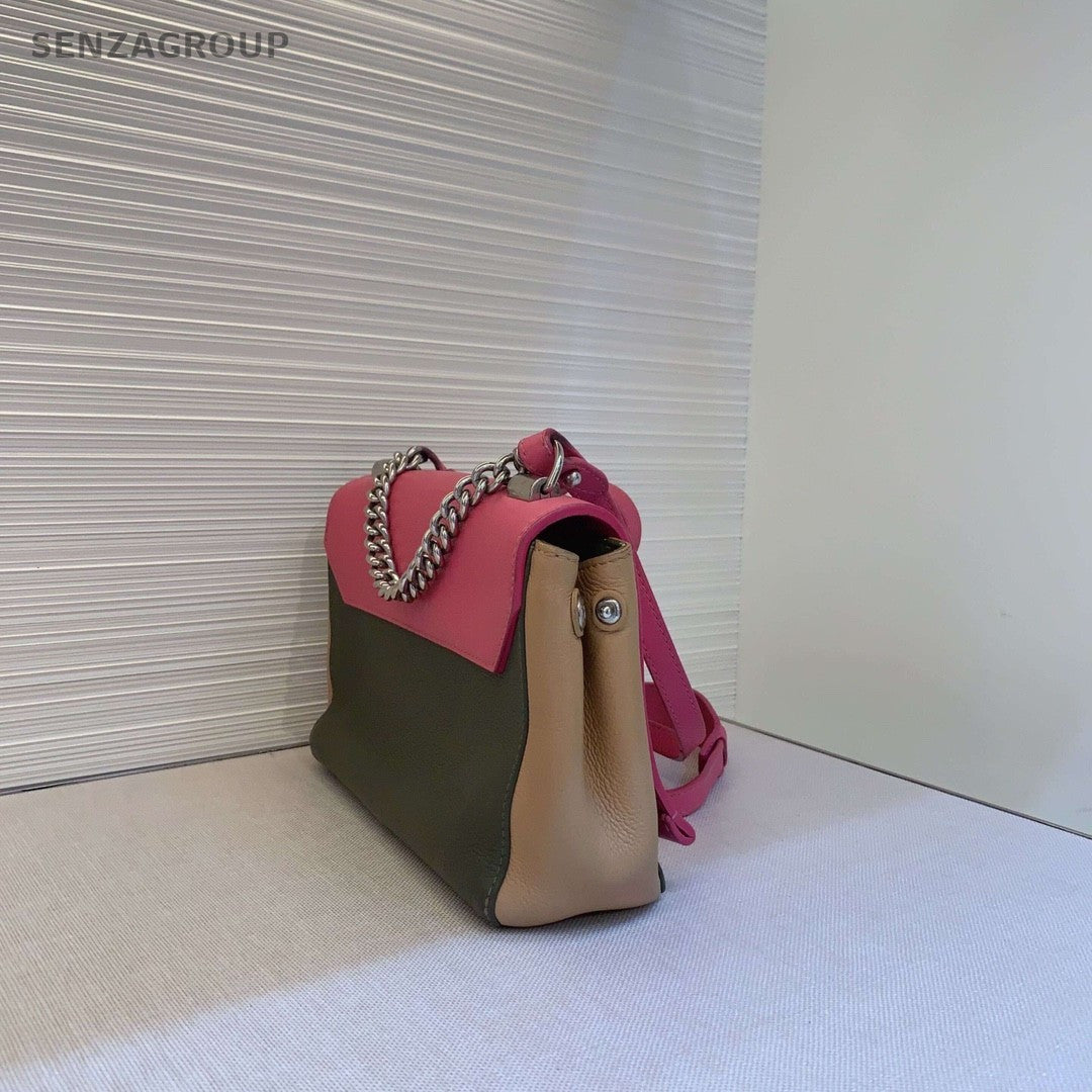 Louis Vuitton Lock ME Pink with Brown Shoulder Bag Crossbody