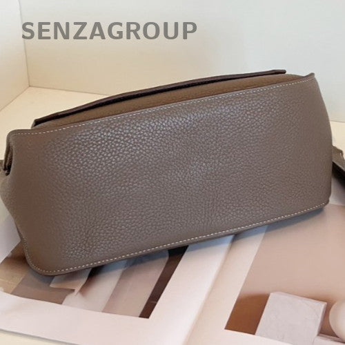 Hermes Jypsiere28 Saddle Bag Shoulder Bag Crossbody Gray Silver Unisex Adults