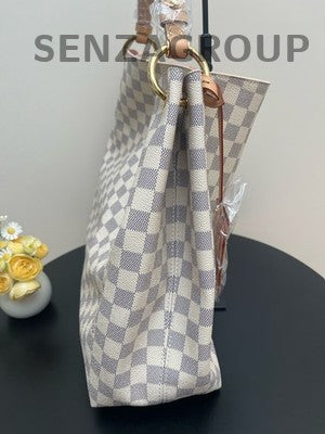Louis Vuitton Damier Ebene Graceful MM Shoulder Bag Classic Women