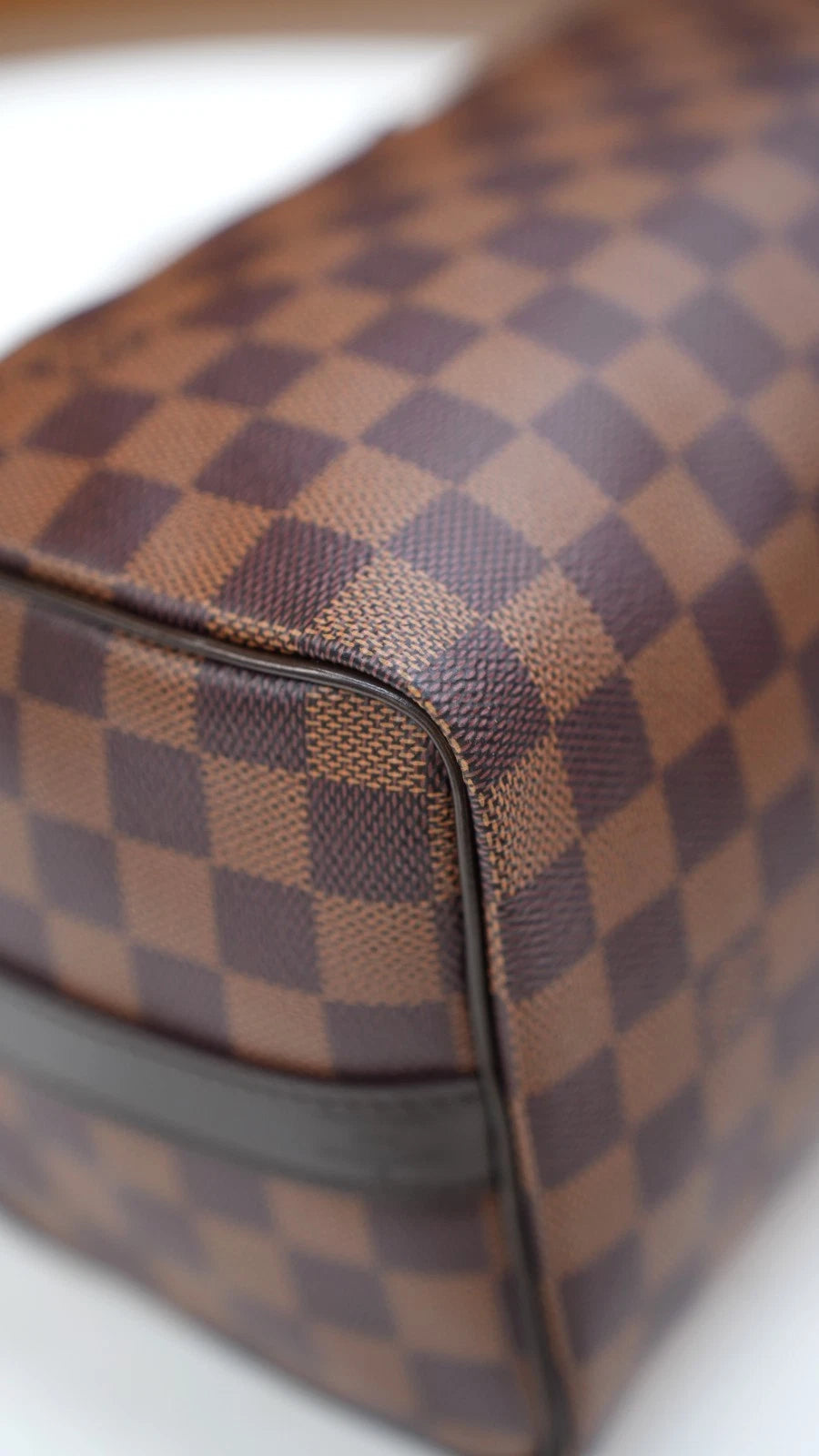 Louis Vuitton Speedy25 Damier Brown Shoulder Bag Top Handle Excellent