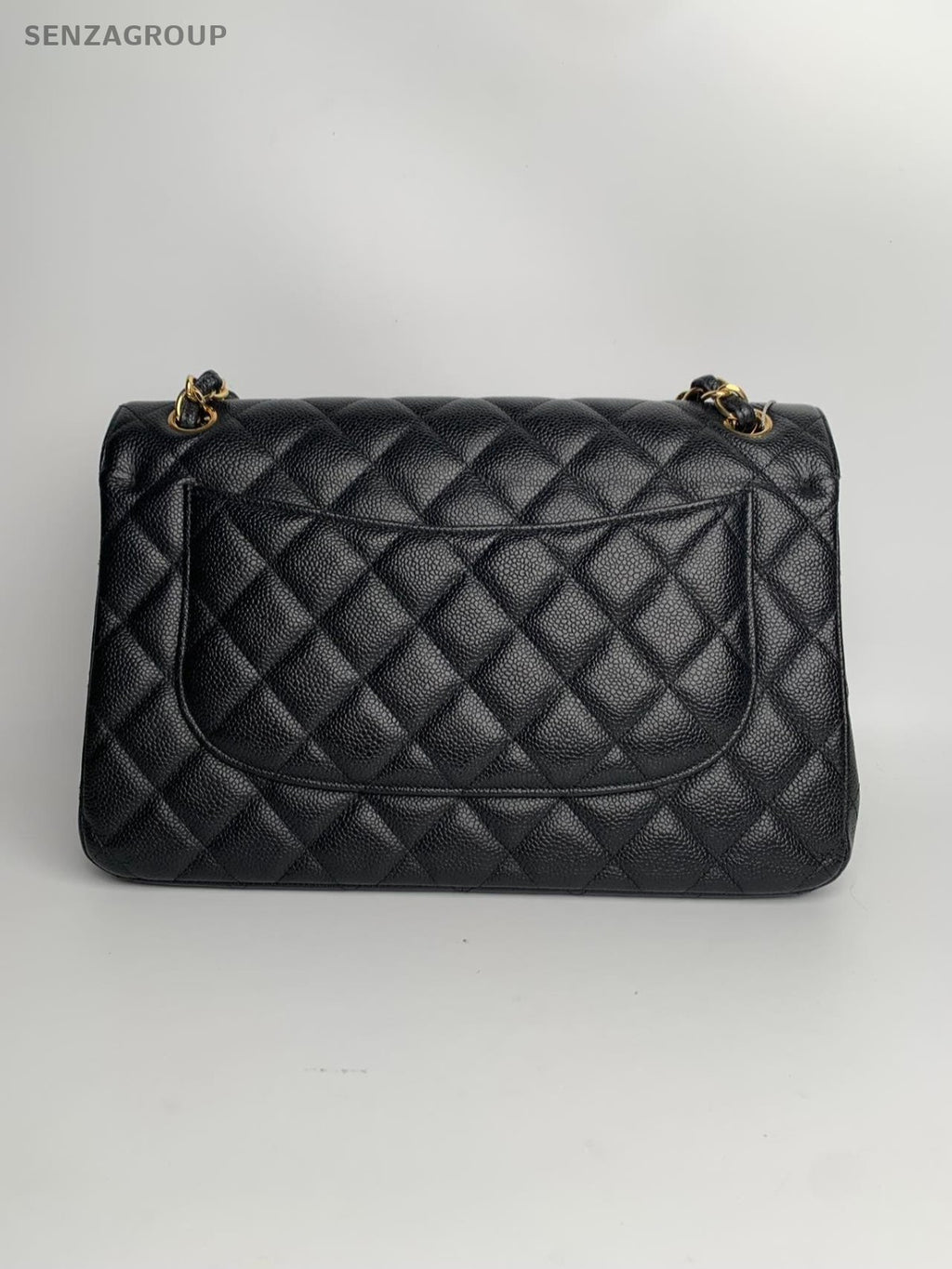 SJ0001 CHANEL CF classic double flap jumbo size golden hardware KY02382