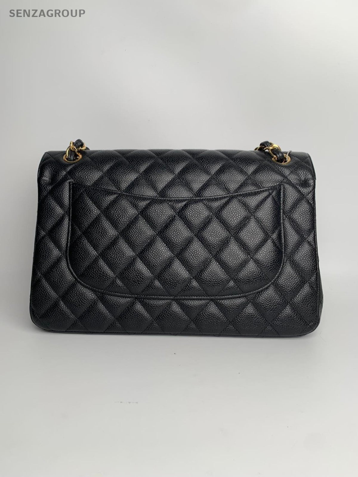 SJ0001 CHANEL CF classic double flap jumbo size golden hardware KY02382