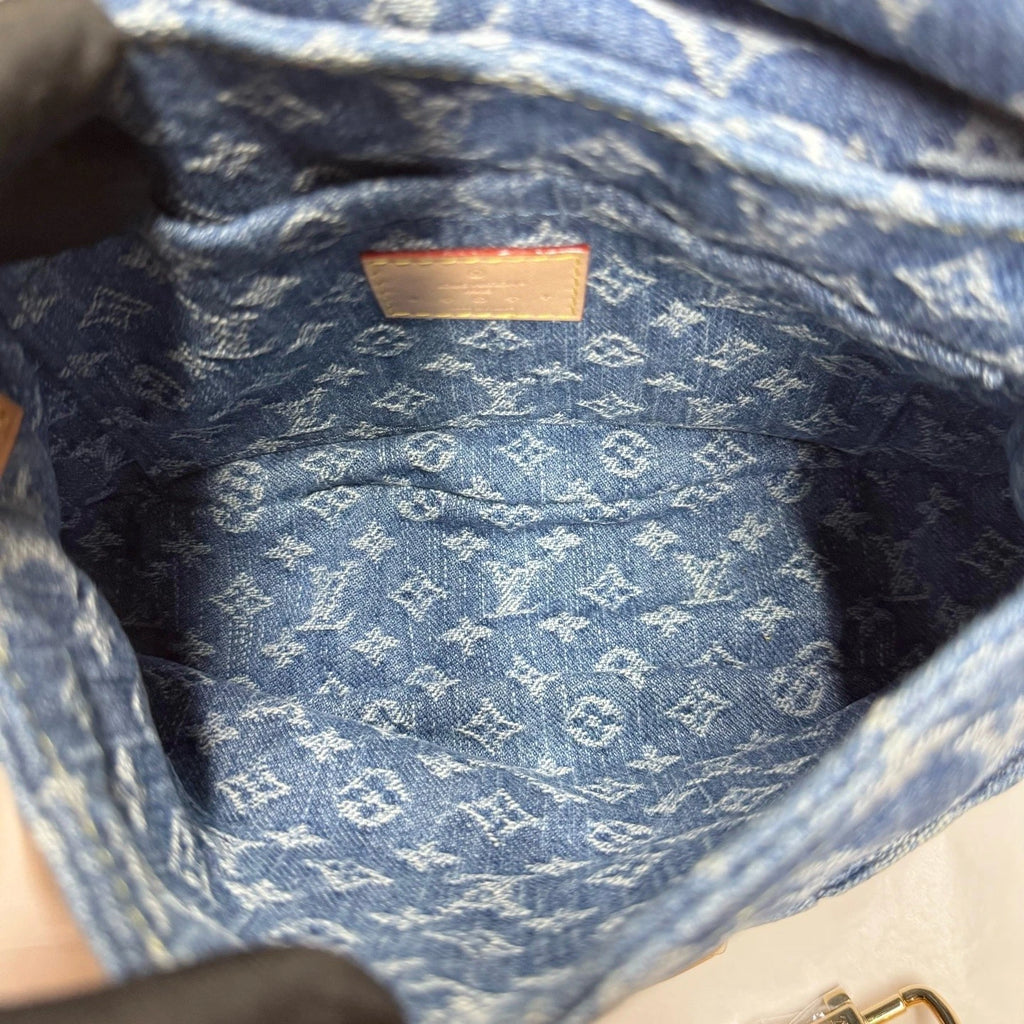 Louis Vuitton Blue Denim Sunset Shoulder Bag For Women