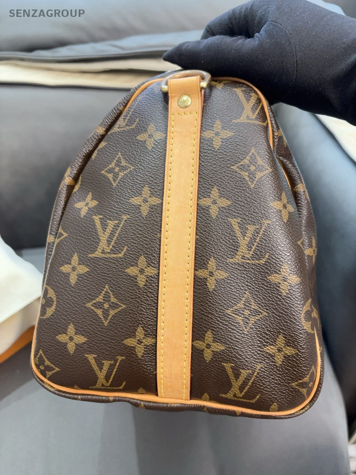 Louis Vuitton Speedy30 Monogram 2way Shoulder Handbag Brown Canves Women