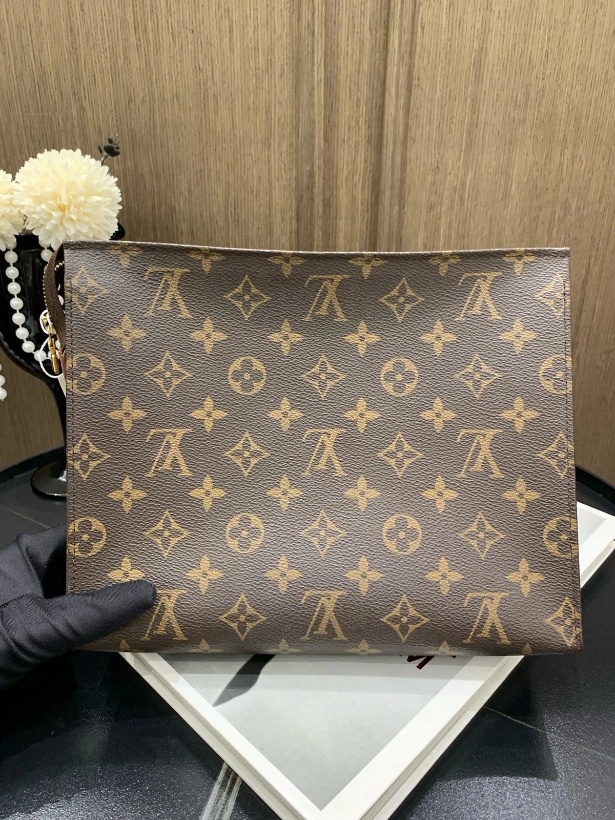 Louis Vuitton Monogram Canvas Toiletry Clutch Bag For Women