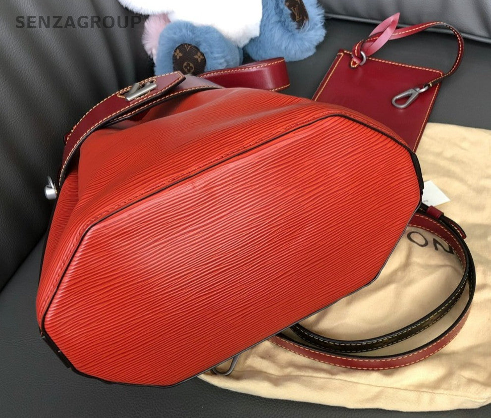 Louis Vuitton Twist Bucket Top Handle Epi Leather 2way Shoulder bag Women Red