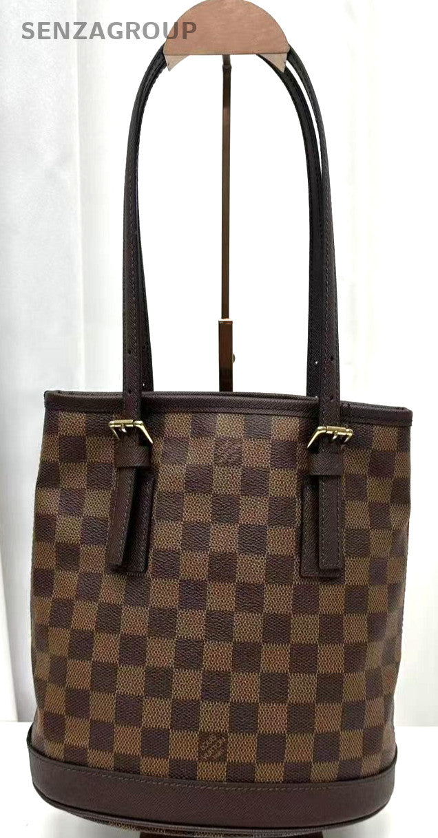 Louis Vuitton Damier Monogram Bucket Shoulder bag Brown Vintage with Subpackage