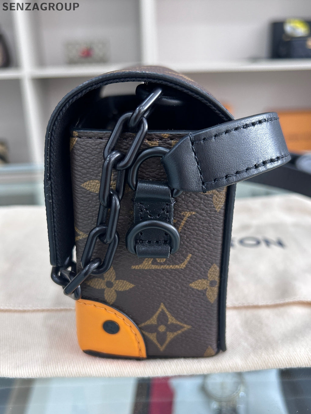 Louis Vuitton Steamer Monogram Box Bag Unisex Classic Shoulder Bag
