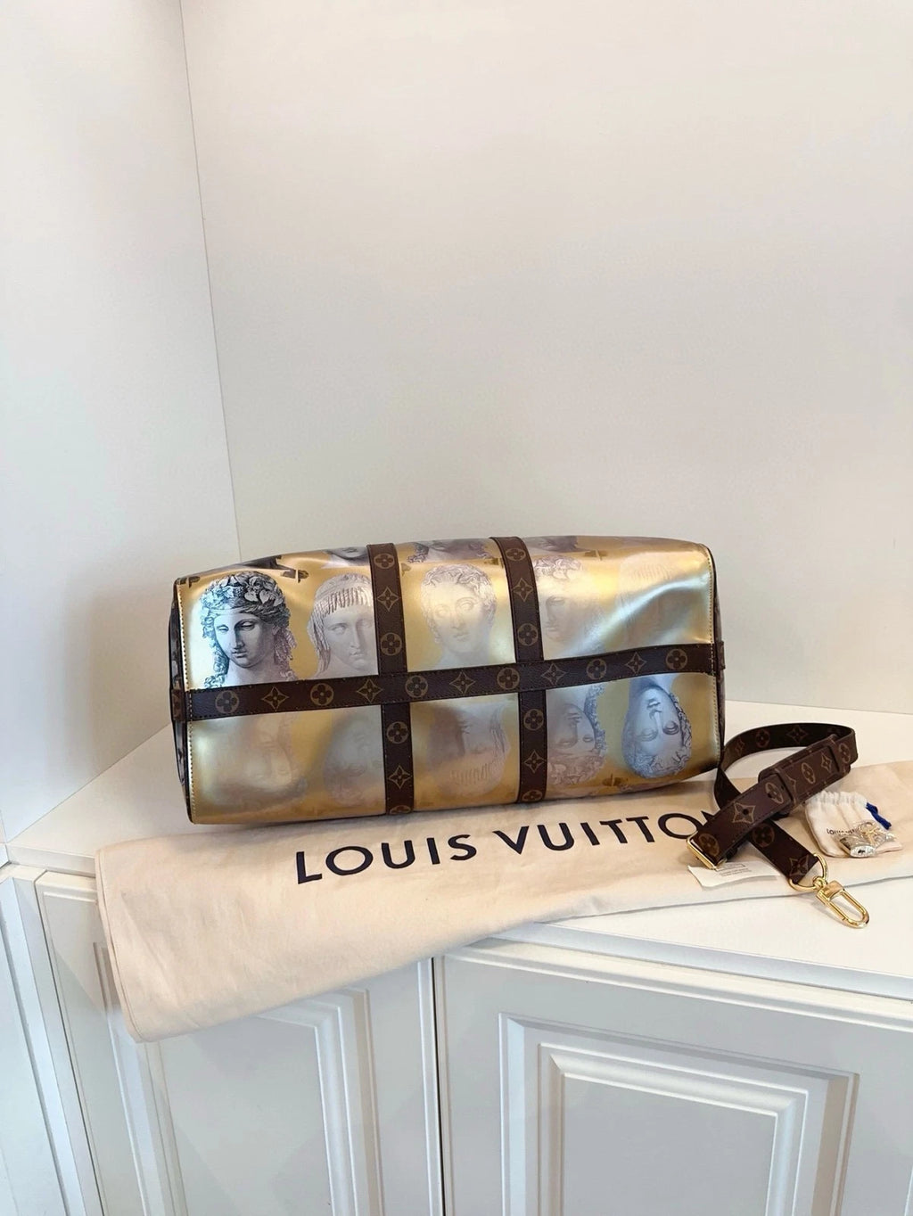 Louis Vuitton x Fornasetti Limited Keepall45 Travel Bag Women