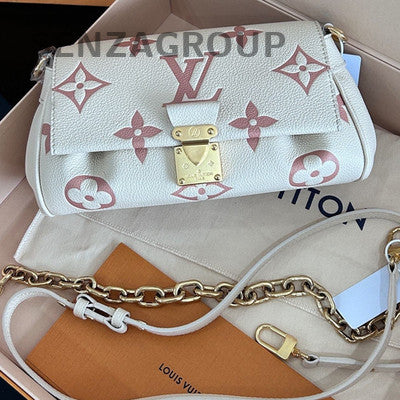 Louis Vuitton Monogram Cloud Chain Shoulder Crossbody Bag White Gold
