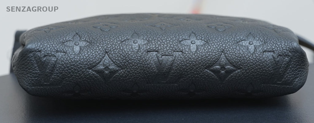 Louis Vuitton Monogram Pallas Clutch Black Empreinte Shoulder bag Crossbody