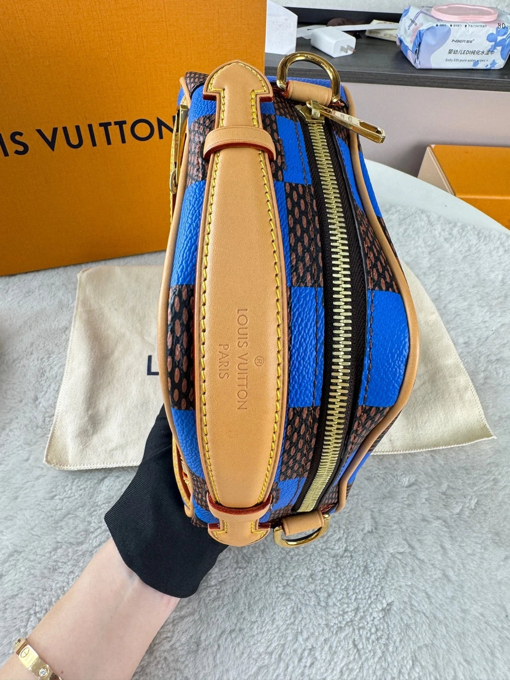 Louis Vuitton Canvas Crossbody Messenger Bag For Women