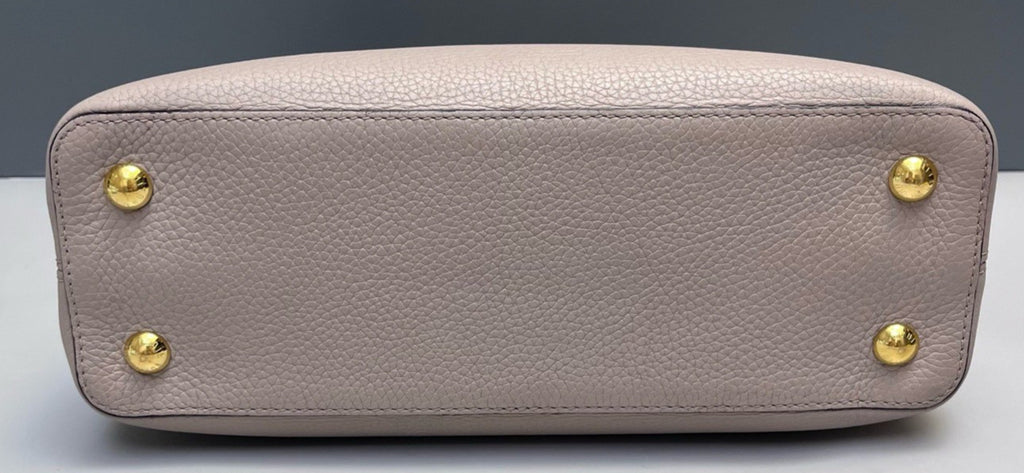Louis Vuitton Cap PM Top Handle Bag Gray Gold Used Women Designer Classic
