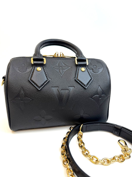 Louis Vuitton Speedy20 Black Monogram Empreinte Shoulder bag Almost Brand NEW