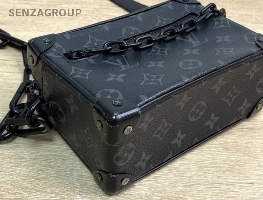 Louis Vuitton Soft Trunk Monogram Chain Shoulder Bag Crossbody Unisex Adults