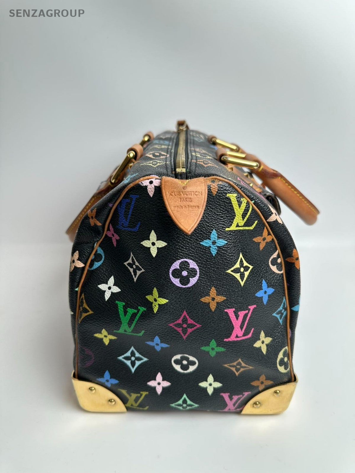 SJ0001 LV Multicolore Speedy 30 Black monogram xp01086