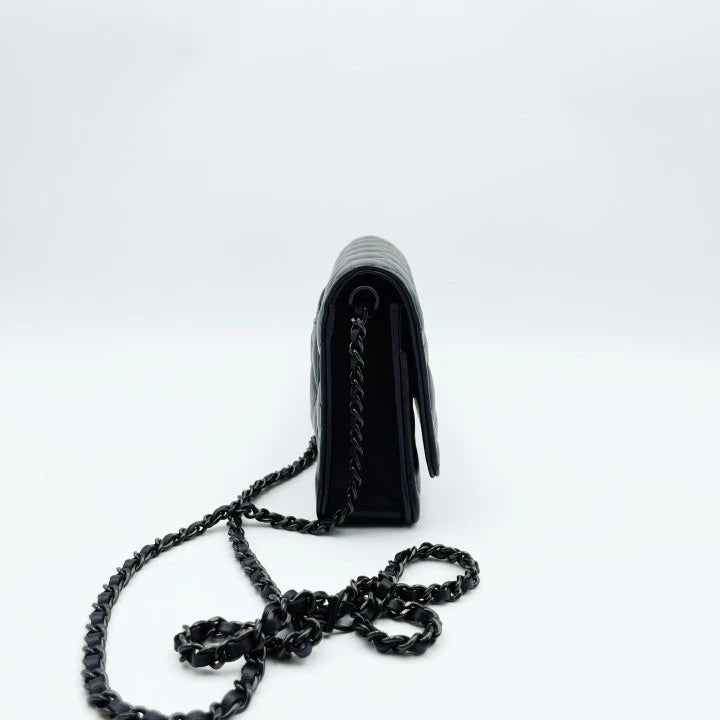 Chanel So Black Lambskin WOC Crossbody Bag For Women