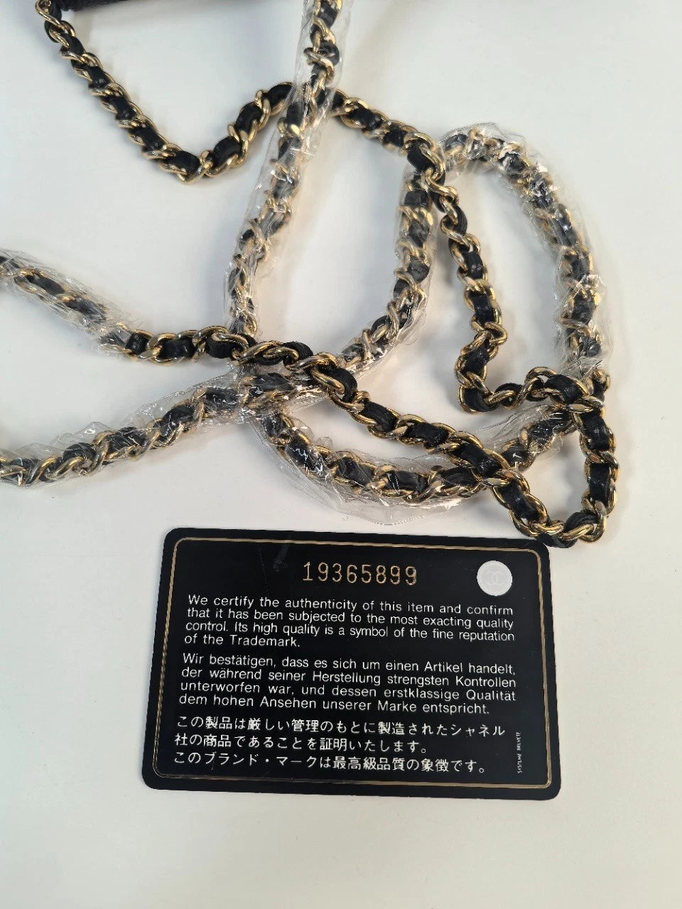 SJ0001 XP02092 Chanel Classic Wallet on Chain (WOC).