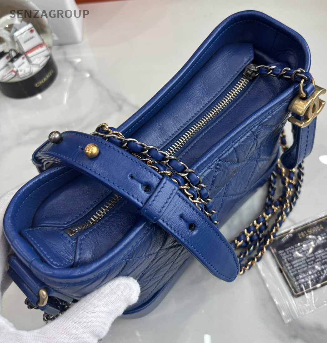 CHANEL Gabrielle Klein blue Calfskin Shoulder bag Crossbody