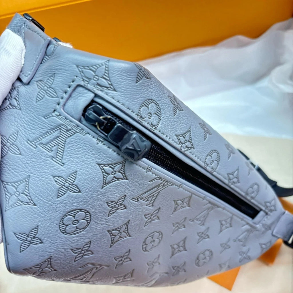 Louis Vuitton Discovery Embossed Gray Waist Crossbody Bag For Women