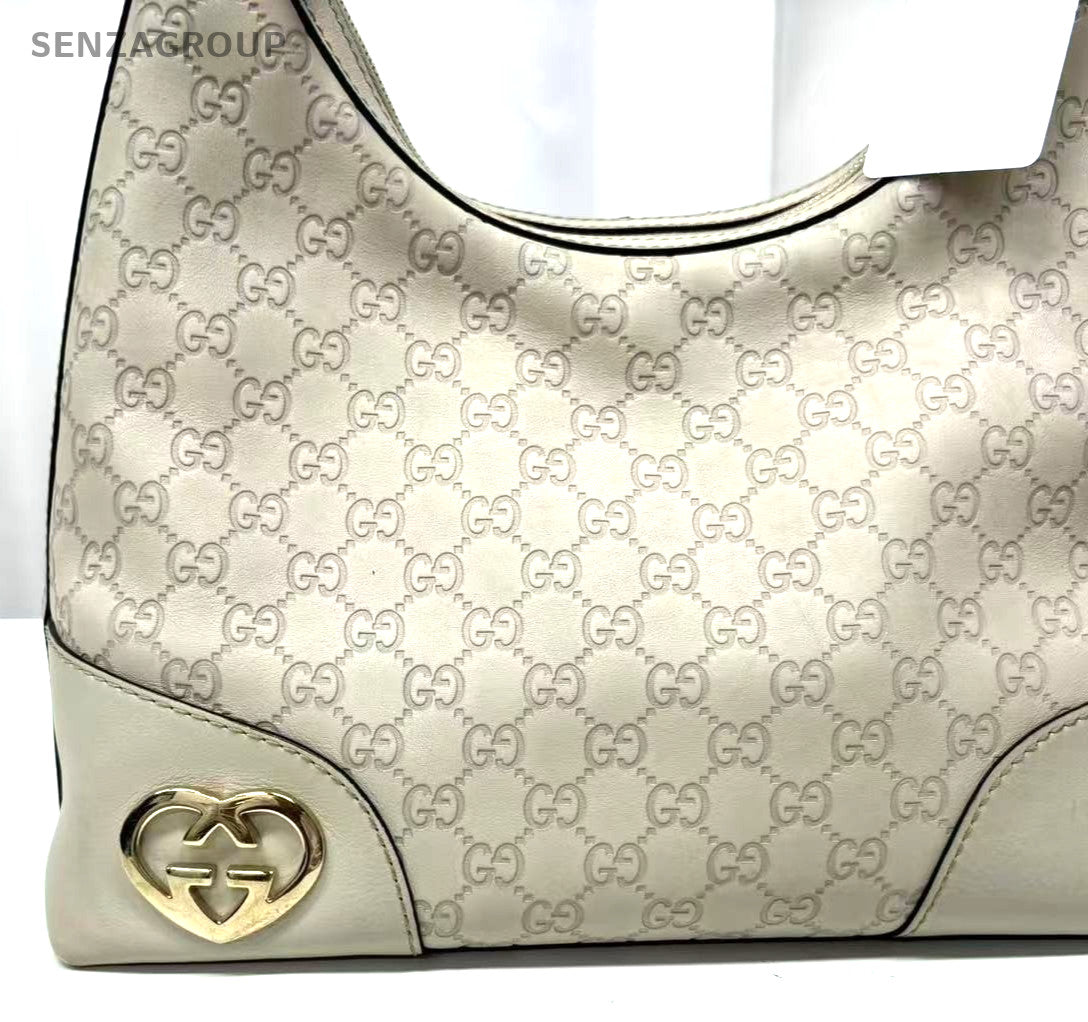 GUCCI Guccissima Lovely White Shoulder bag