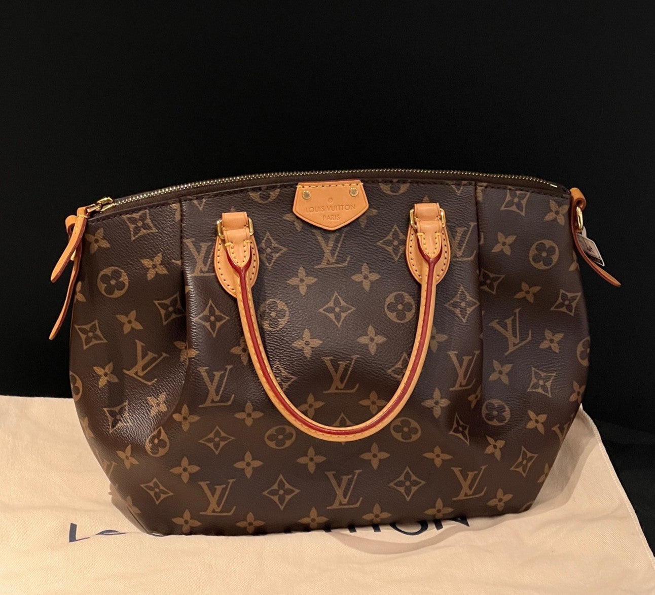 Louis Vuitton Monogram Canvas PM Top Handle Crossbody Brown Gold  Women Classic