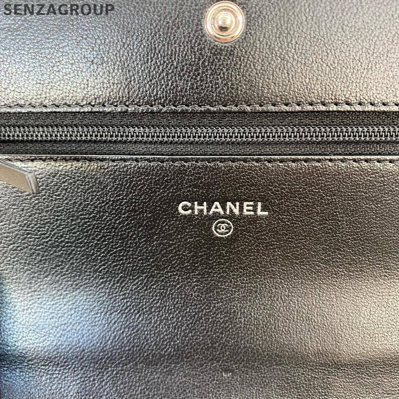 Chanel Classic Black Silver Quilted Chain Shoulder Crossbody Bag
