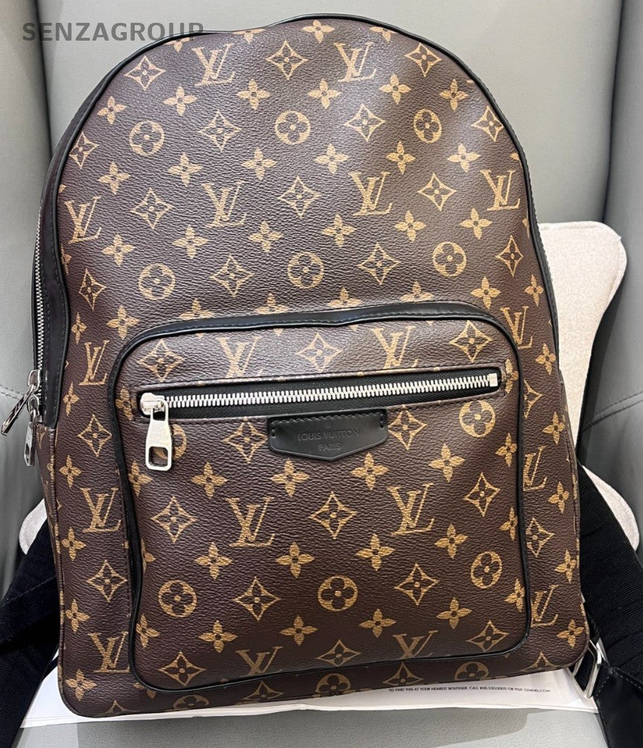 Louis Vuitton Josh Monogram Backpack Brown Silver Unisex Adults Classic Designer