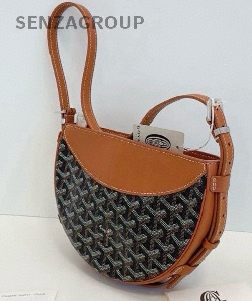 Goyard Hirondelle caramel color Monogram Loop Shoulder Handbag Women Brand NEW