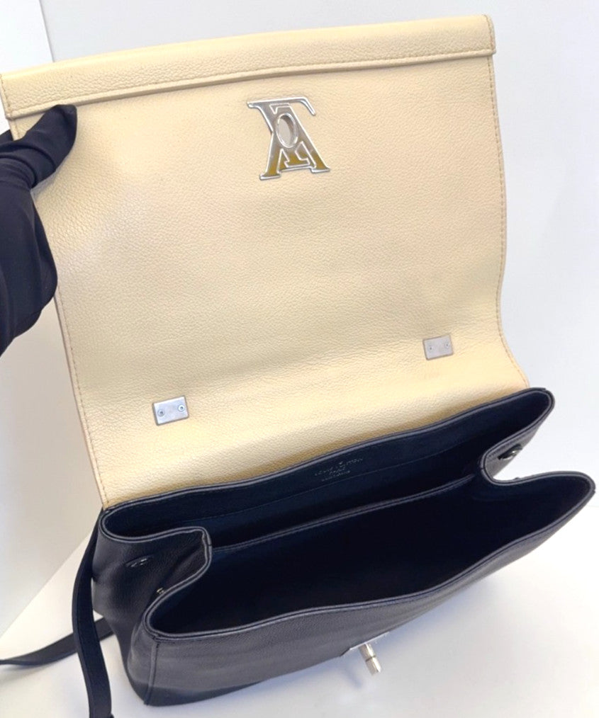 Louis Vuitton Lock me All Leather Calfskin Top Handle 2WAY Shoulder bag WOMEN