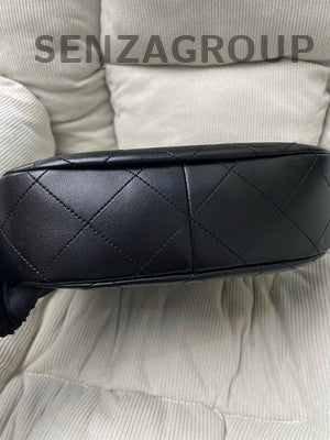 Chanel Black Quilted Hobo Chain Shoulder Bag Gold Hardware