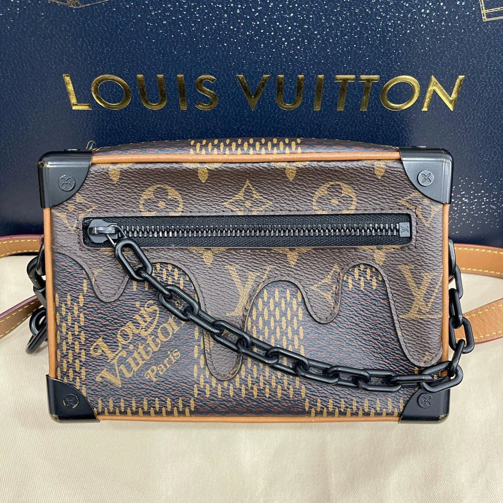 Authentic Louis Vuitton X Nigo Soft Trunk Monogram Shoulder Bag Crossbody