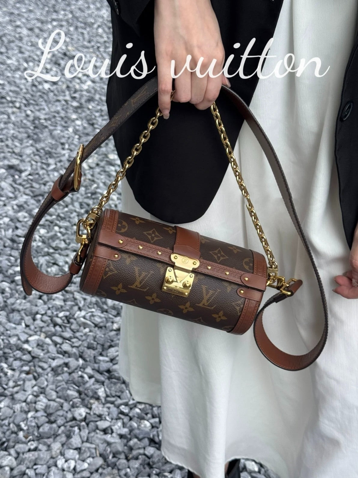 Louis Vuitton papillon trunk Chain Strap Shoulder bag Crossbody Almost Brand NEW